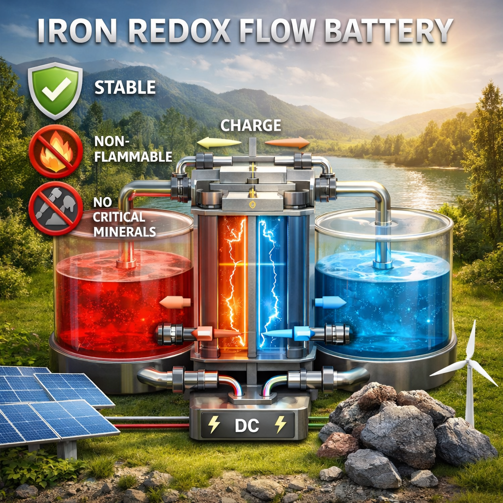 hybrid microgrid with solar, wind, gas generator and underground battery
